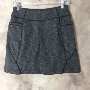 Athleta Small Skort Gray Pockets Summer Skort